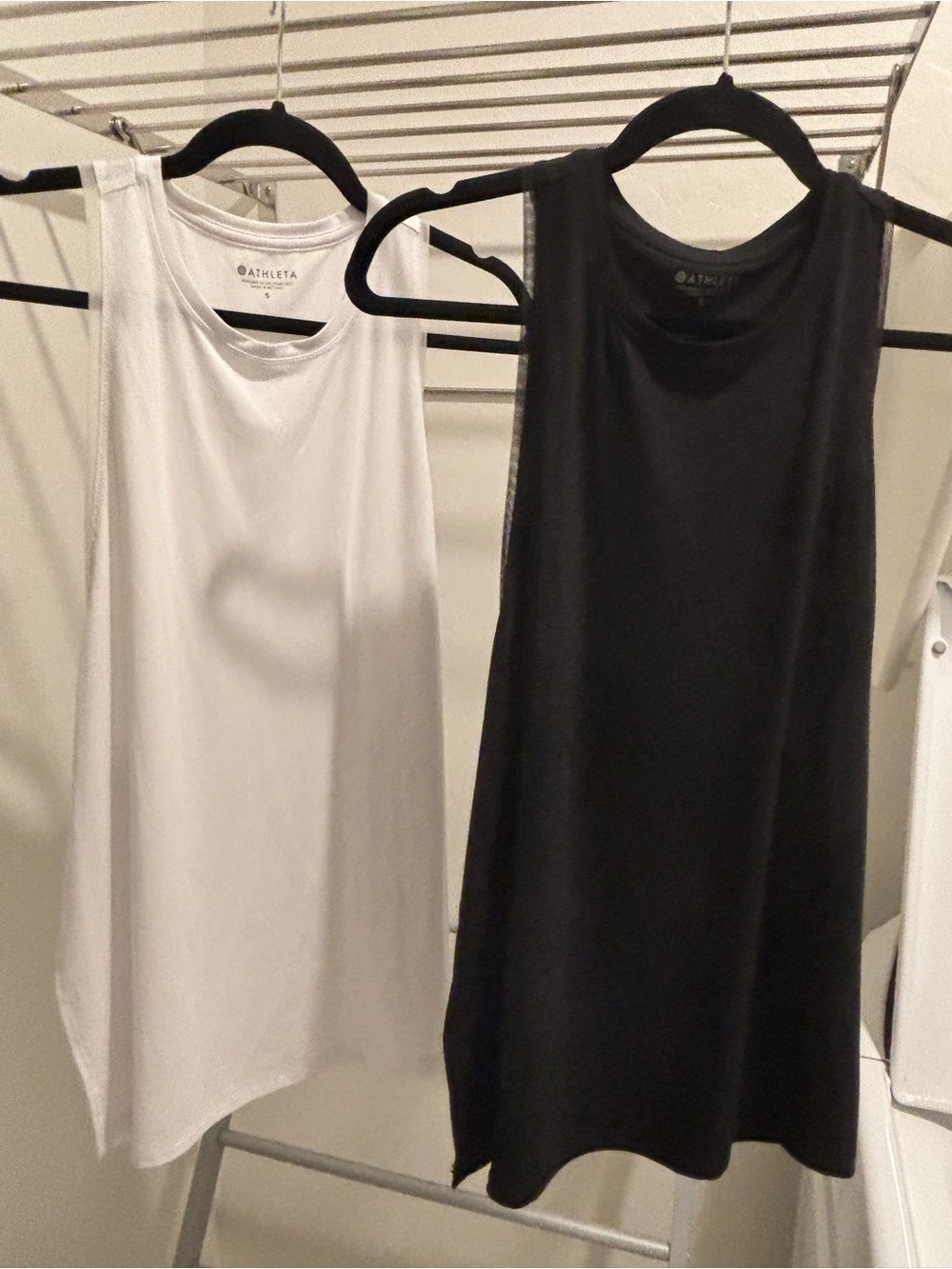 Athleta Sleeveless Performance Tank - White & Black